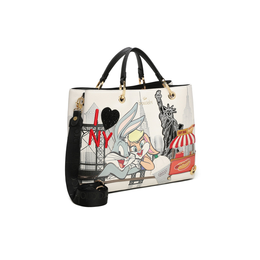 Borsa Braccialini Cartoline LT201 Tote Big New York