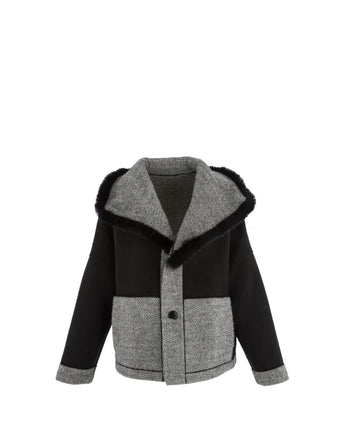 Giacca Alessia & Massimo GA9094 Cappotto corto spigato