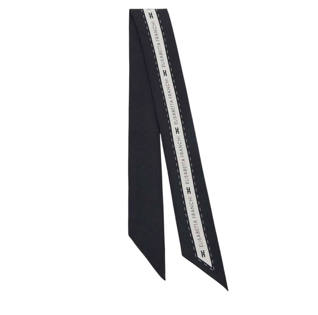 Foulard Elisabetta Franchi FO25F61E2 in twill di seta con stampa logo