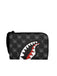 PORTAFOGLIO SPRAYGROUND 9315 SHARKS IN PARIS WTF BUBBLY BLACK CHECK