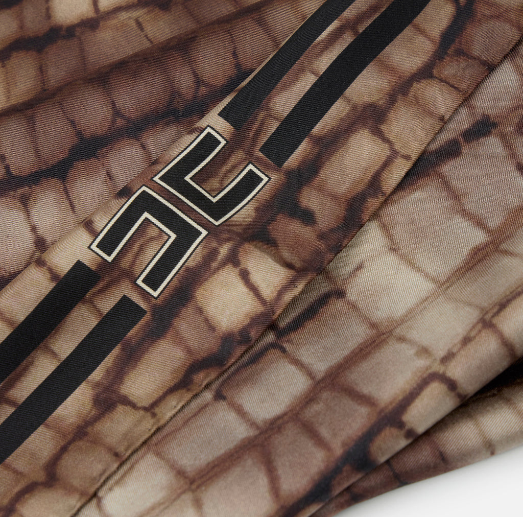 Foulard Eisabetta Franchi FO24L61E2 in twill di seta con stampa alligatore