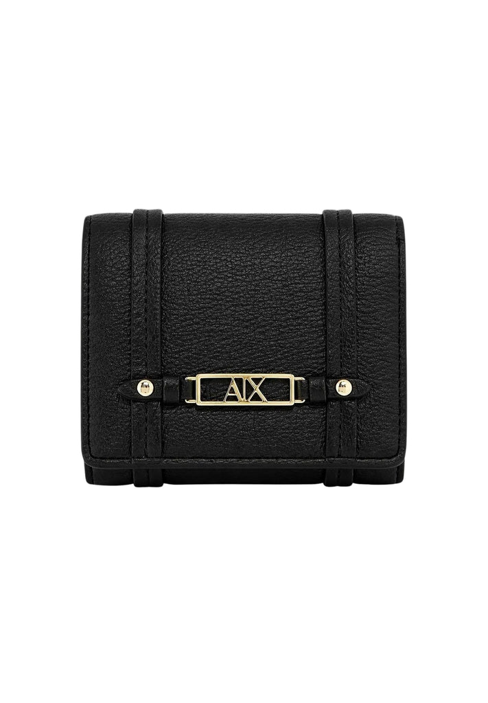Portafoglio Armani Exchange XW002613 AF15632 con placchetta e logo gold