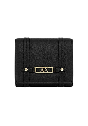 Portafoglio Armani Exchange XW002613 AF15632 con placchetta e logo gold
