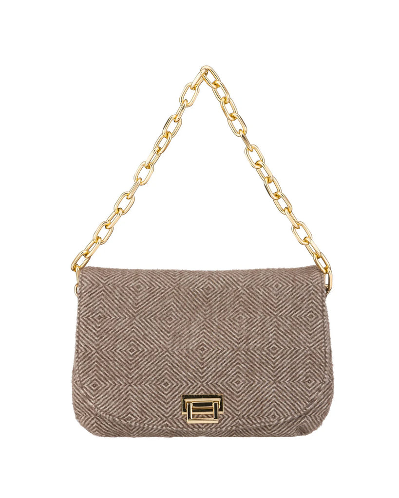 Borsa Alessia & Massimo 5197 a spalla Tessuto Spigato