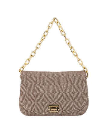 Borsa Alessia & Massimo 5197 a spalla Tessuto Spigato