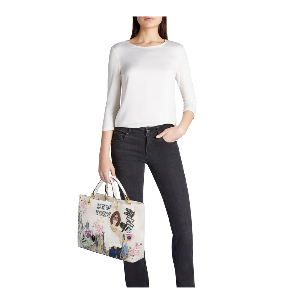 Borsa Braccialini B18161 Cartoline New York