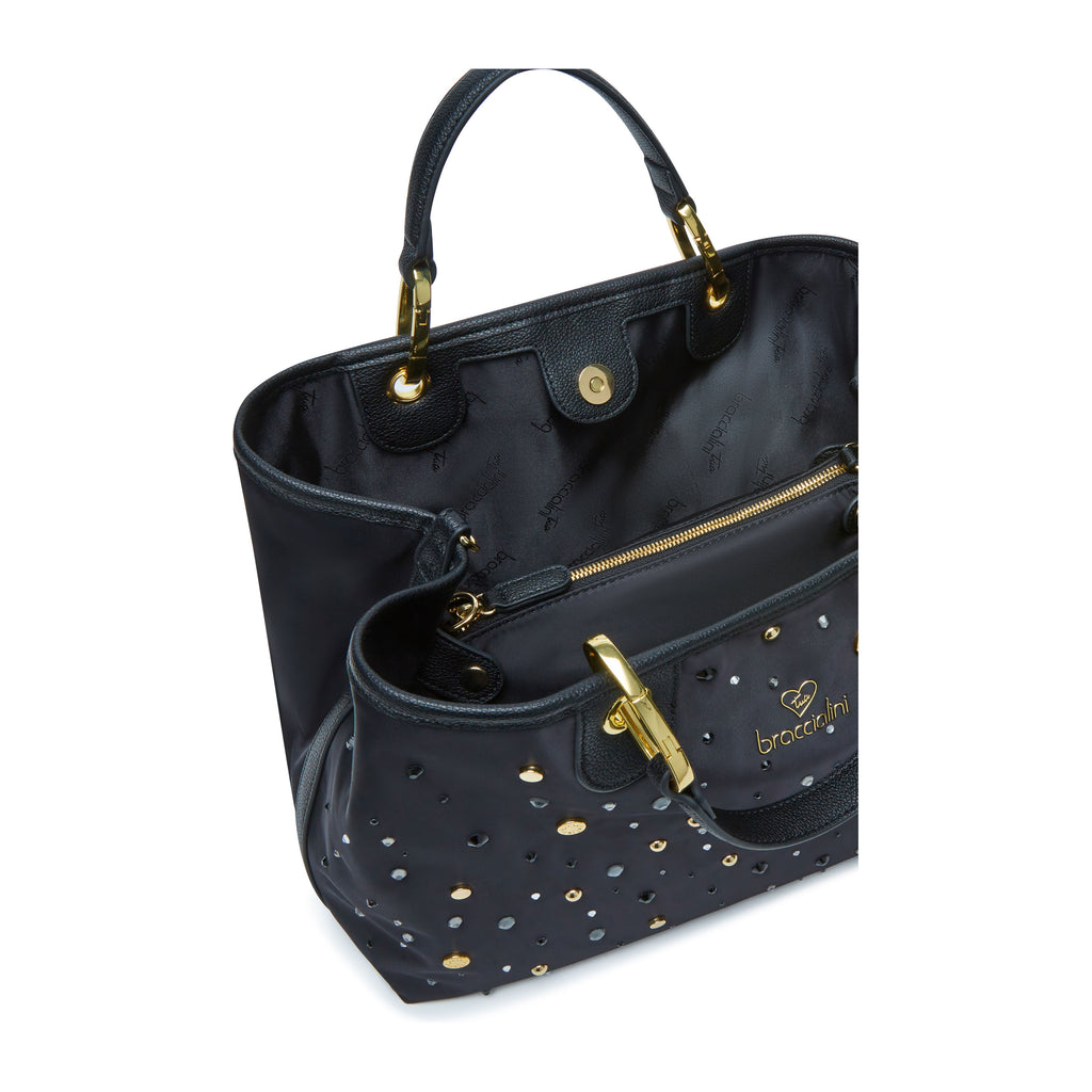 Borsa Braccialini B18260 Linea Beth Strass Nera