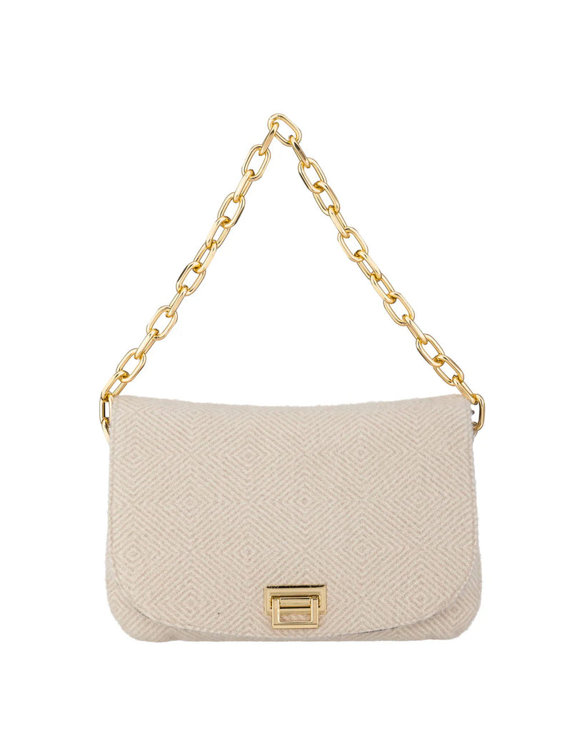 Borsa Alessia & Massimo 5197 a spalla Tessuto Spigato