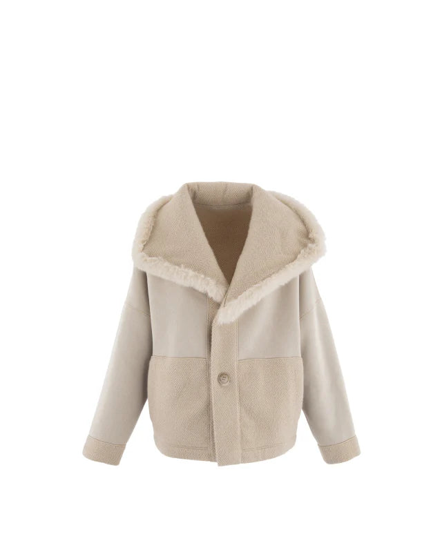 Giacca Alessia & Massimo GA9094 Cappotto corto spigato