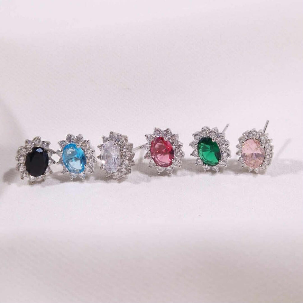 Orecchini a lobo Cherie Seychelles con zirconi