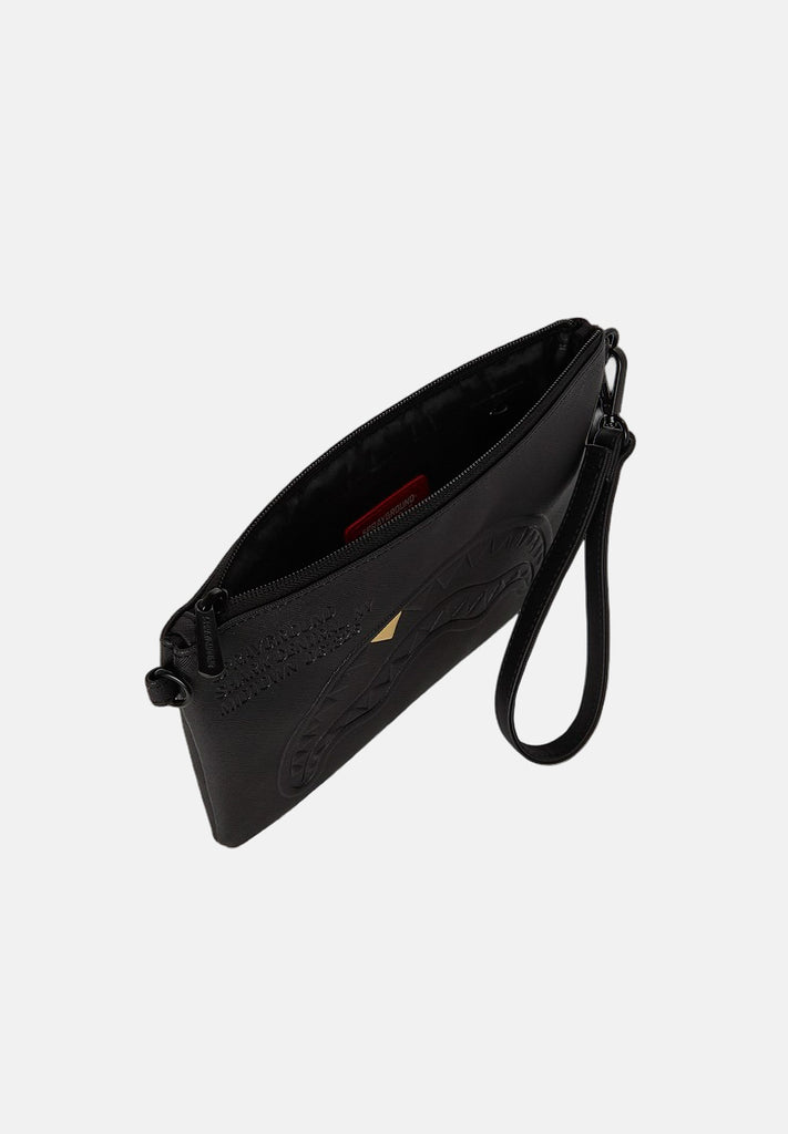 POCHETTE SPRAYGROUND 9327 THE GOLDEN FANG SHARK CROSSOVER CLUTCH