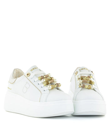Sneaker Tosca Blu SF2502S020 Dazzling con charm colore bianco-oro