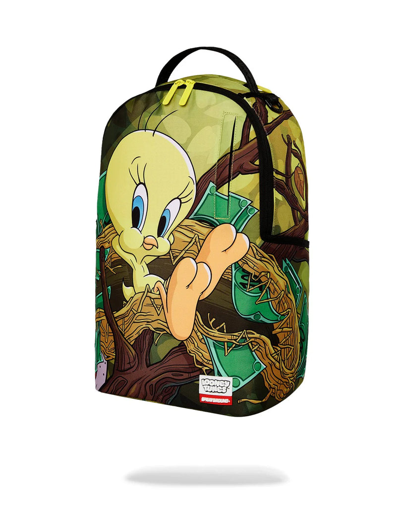 ZAINO SPRAYGROUND ART7037 LOONEY TUNES TWEETY MONEY NEST SHARK DLXR BACKPACK