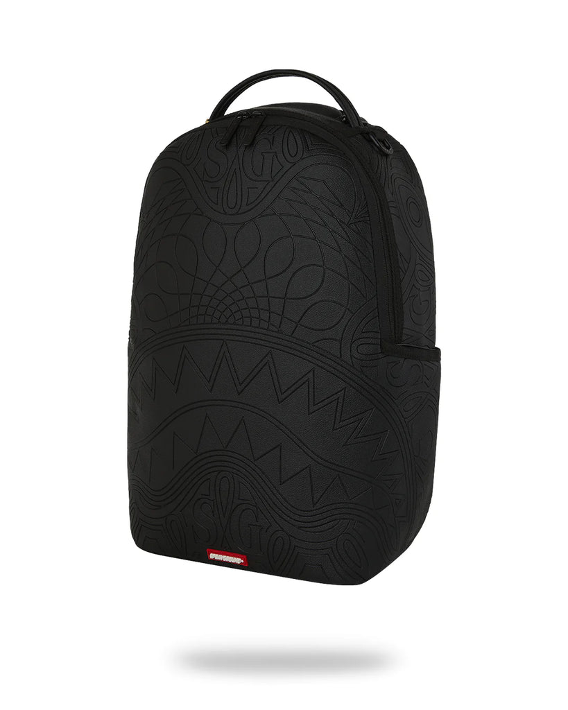 ZAINO SPRAYGROUND 6950 TONAL MONOGRAM EMBOSS SHARK BACKPACK