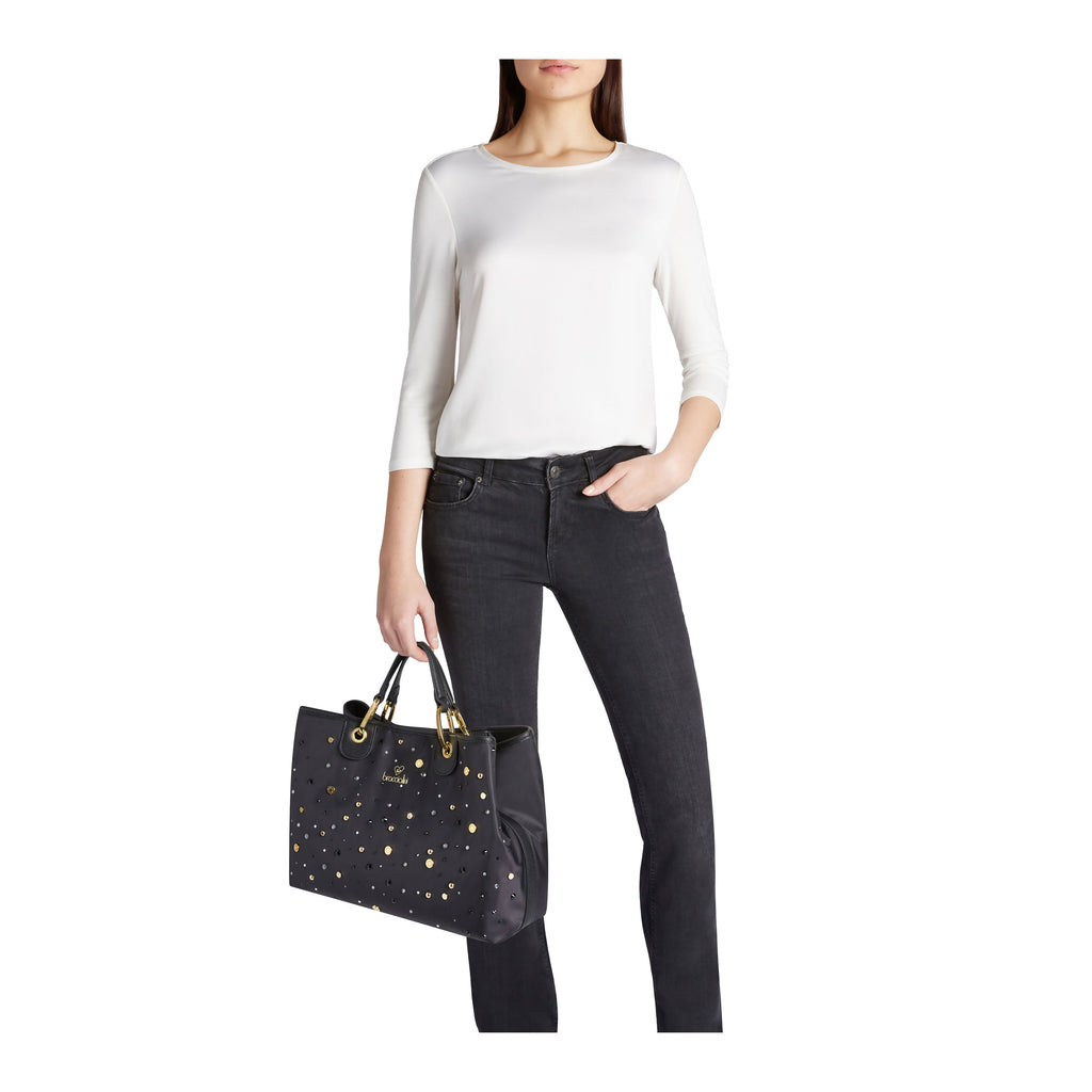 Borsa Braccialini B18260 Linea Beth Strass Nera