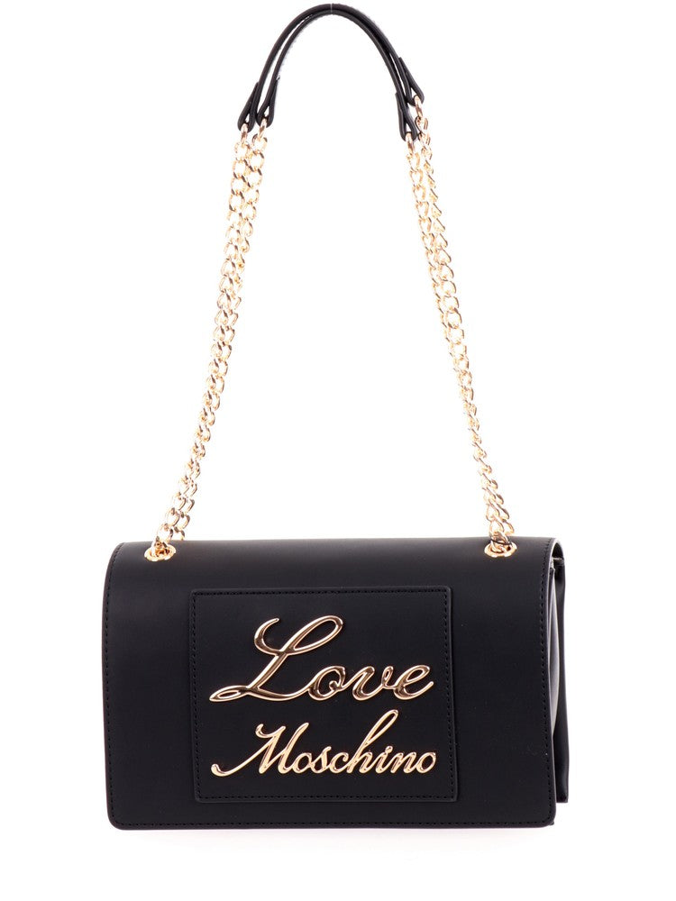 Borsa Love Moschino JC4117 Flap Bag con logo lettering corsivo