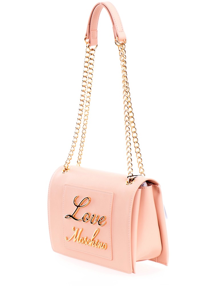 Borsa Love Moschino JC4117 Flap Bag con logo lettering corsivo