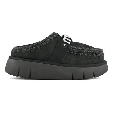 Scarpe MOU Bounce clog metal logo MU.FW531001A BKBK Black