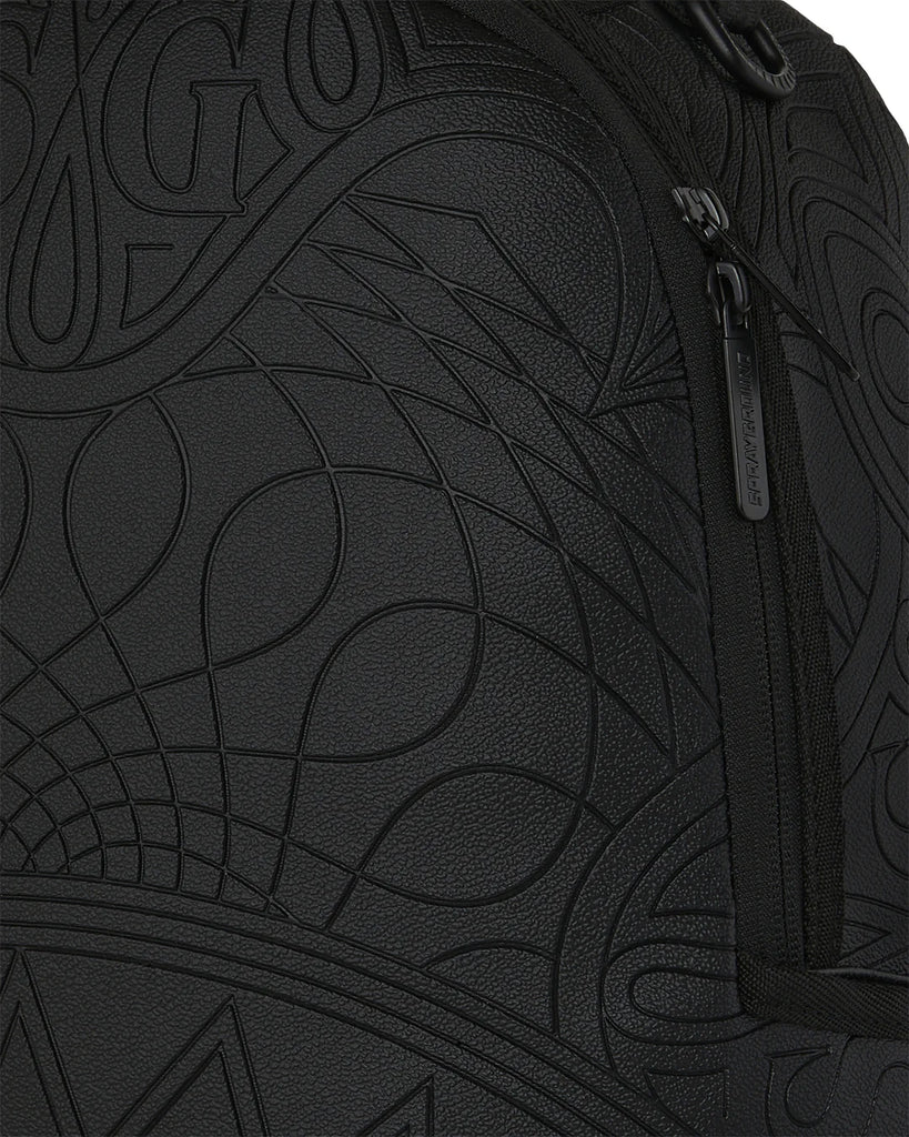 ZAINO SPRAYGROUND 6950 TONAL MONOGRAM EMBOSS SHARK BACKPACK