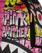 ZAINO SPRAYGROUND ART7007 PINK PANTHER PAINTING OVER GRAFFITI DLXR BACKPACK