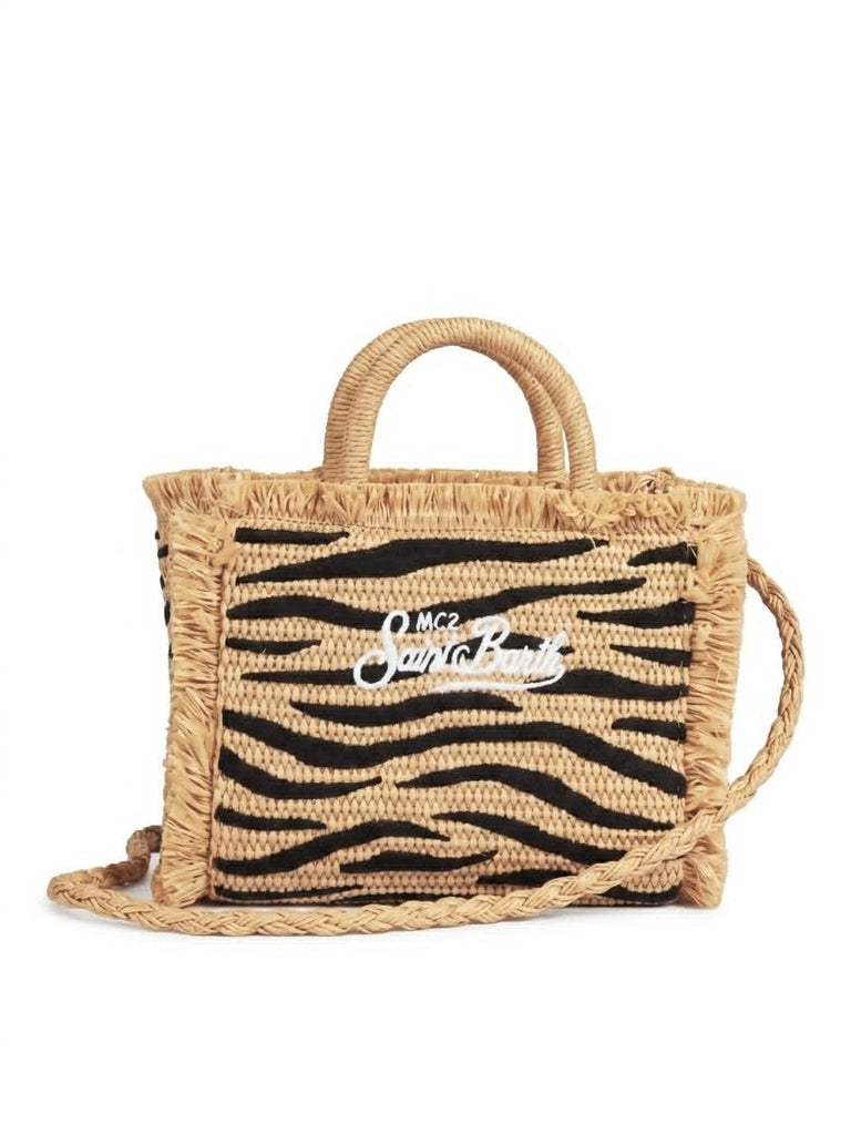 Borsa Saint Barth In Rafia Vanity Mini Straw Zebra VAMI009 02765L