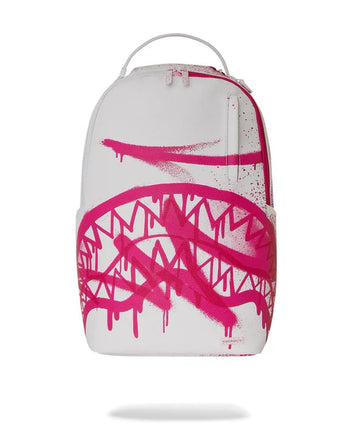 Zaino Sprayground bianco pink vandal backpack 910B7431
