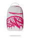 Zaino Sprayground bianco pink vandal backpack 910B7431