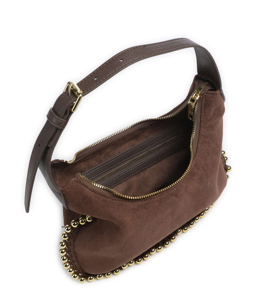 Borsa Love Moschino JC4129 con perline dorate in suede