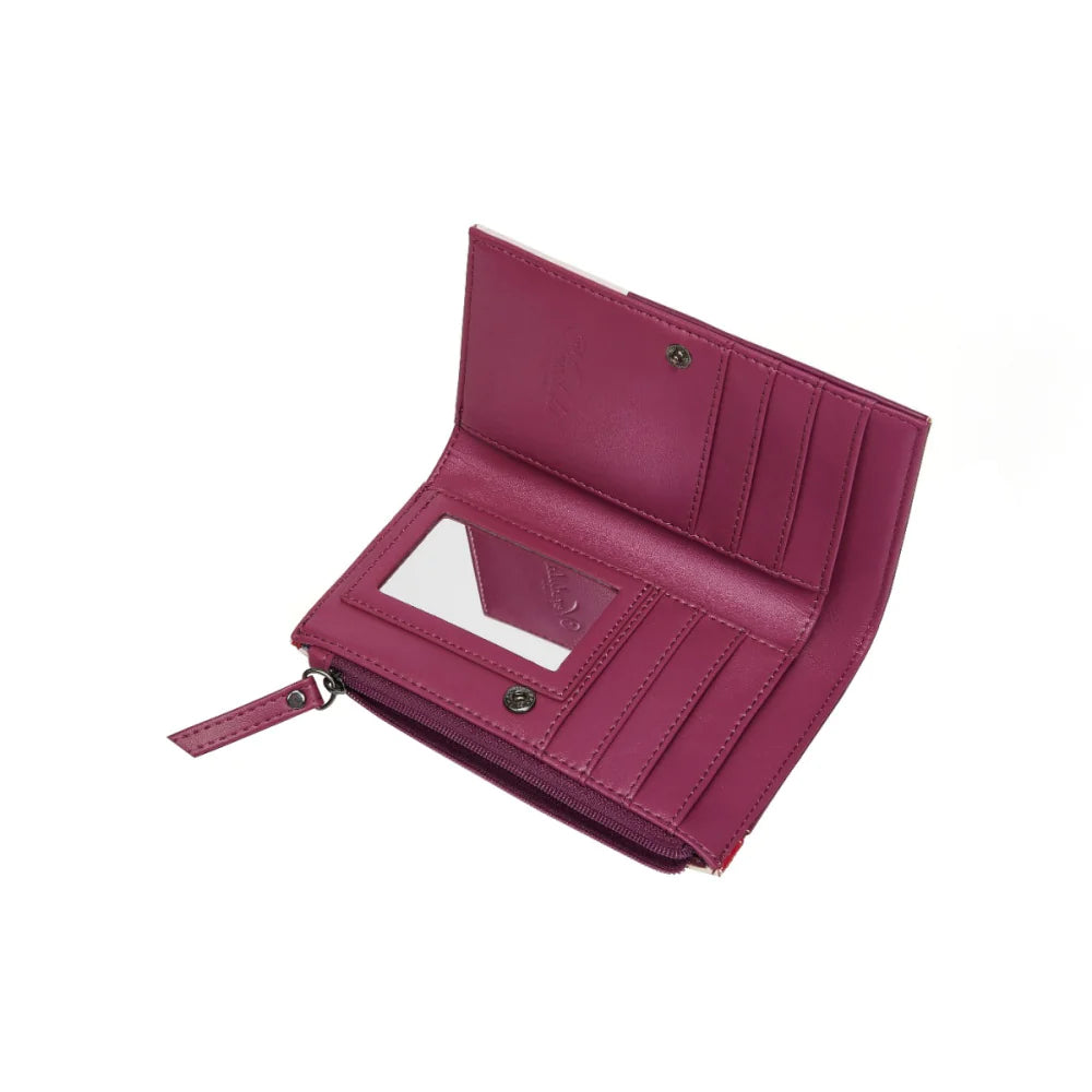 Portafoglio Vendula F44583371 Skelecat's Travelling Ghost Circus Compact Folding Wallet