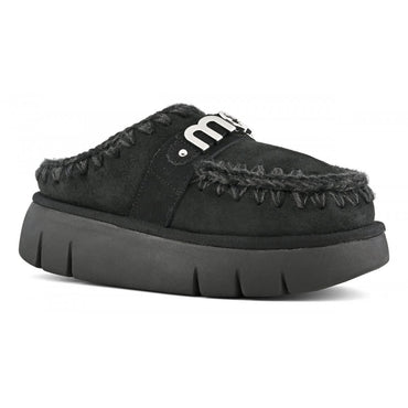Scarpe MOU Bounce clog metal logo MU.FW531001A BKBK Black