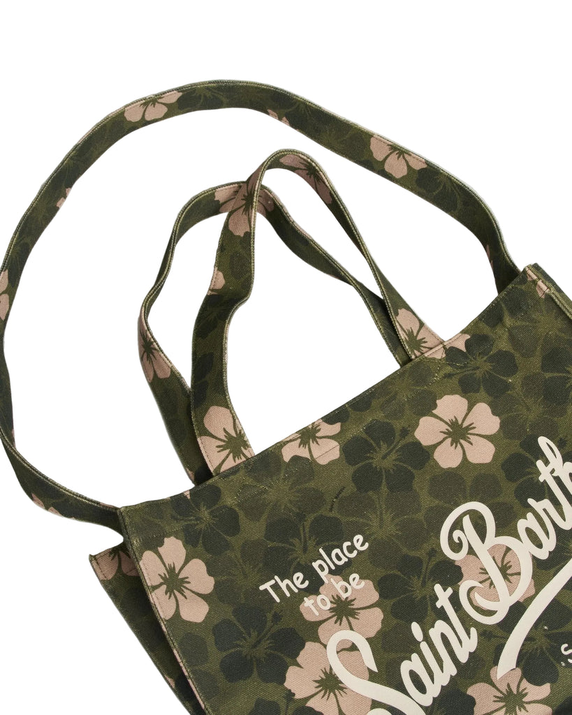 Borsa Saint Barth Essential Bag Hibiscus camouflage EBAG007 03189L