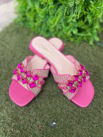 Scarpe Ciabatta Tosca Blu SS2529S294 Nancy con accessorio colore Fuxia