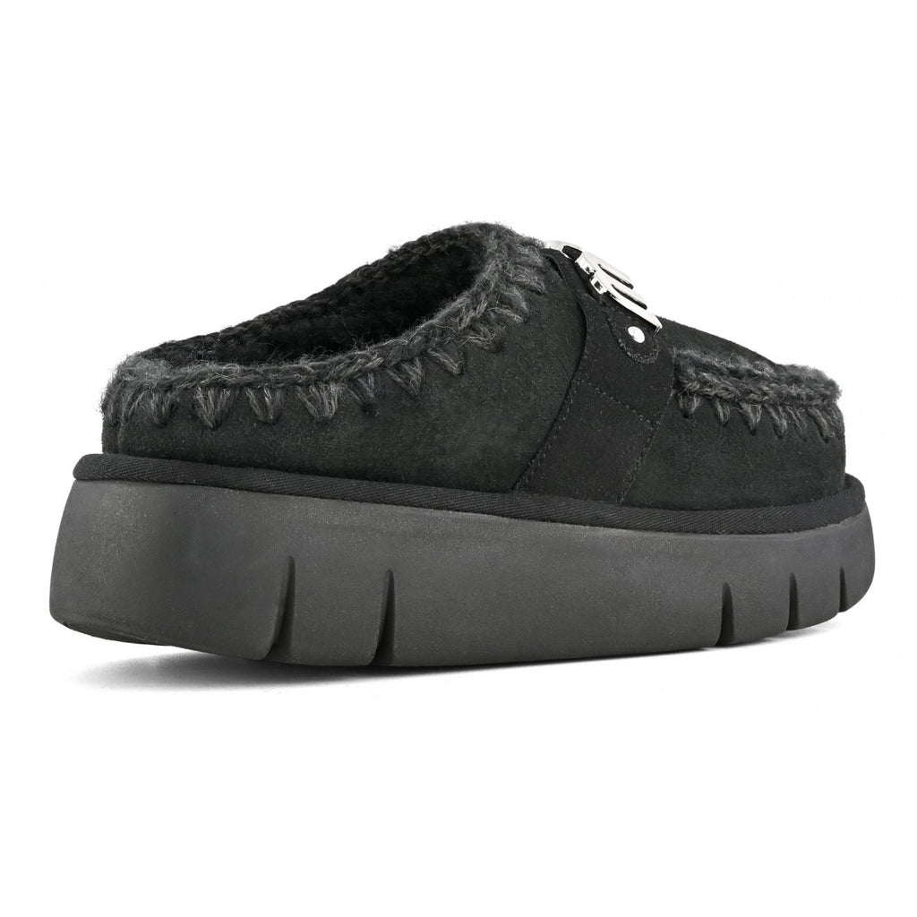 Scarpe MOU Bounce clog metal logo MU.FW531001A BKBK Black