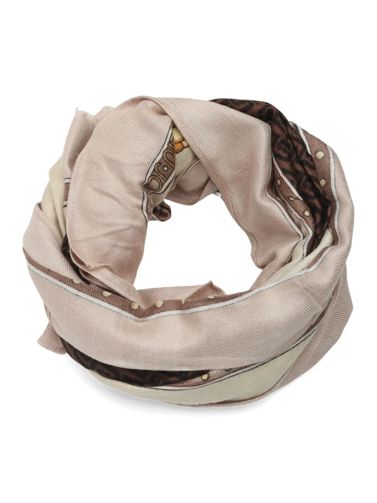 Foulard Liu-Jo 2F6066 00580 stampa logo monogram cipria