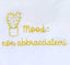 T-Shirt Agape Cactus Cuore Mood: Non Abbracciatemi