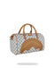 BORSA SPRAYGROUND 9398 BAULETTO EMBOSSED CREAM CHECK MINI DUFFLE