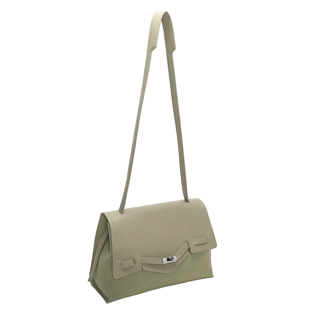 Borsa Mimì Muà Bauletto Big A Spalla Con Patta E Canvas H201403