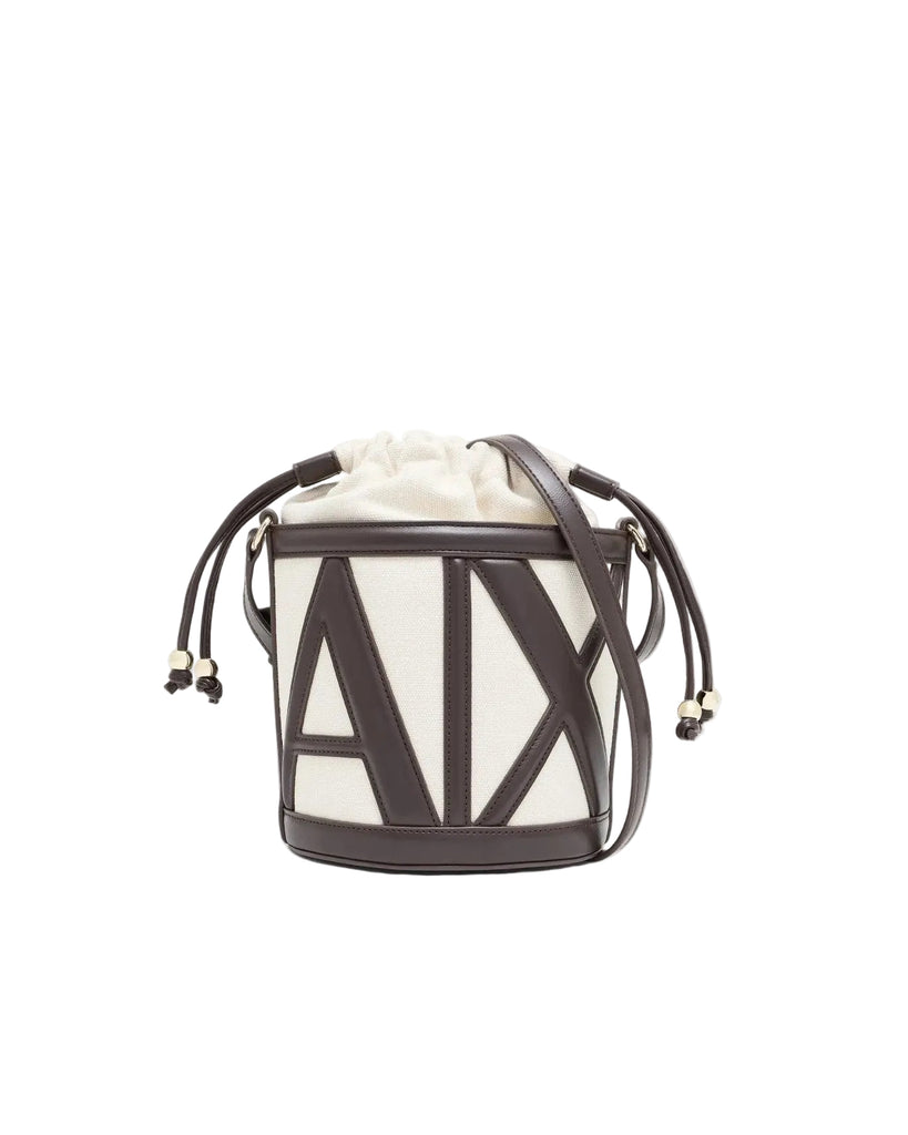 Borsa Armani Exchange XW002183 AF22635 secchiello con logo sagomato small