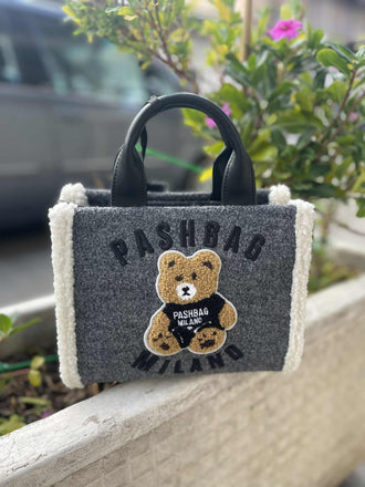 Borsa Pash Bag 18757 Mini Marge Shepherd Wool Tote Medium