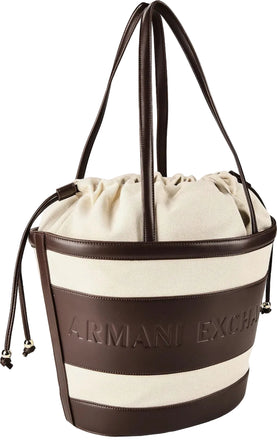 Borsa Armani Exchange XW002607 AF22635 secchiello con logo sagomato Big