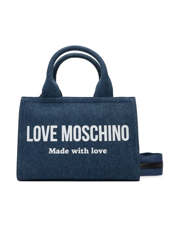 Borsa Love Moschino JC4055 Tote in denim medium