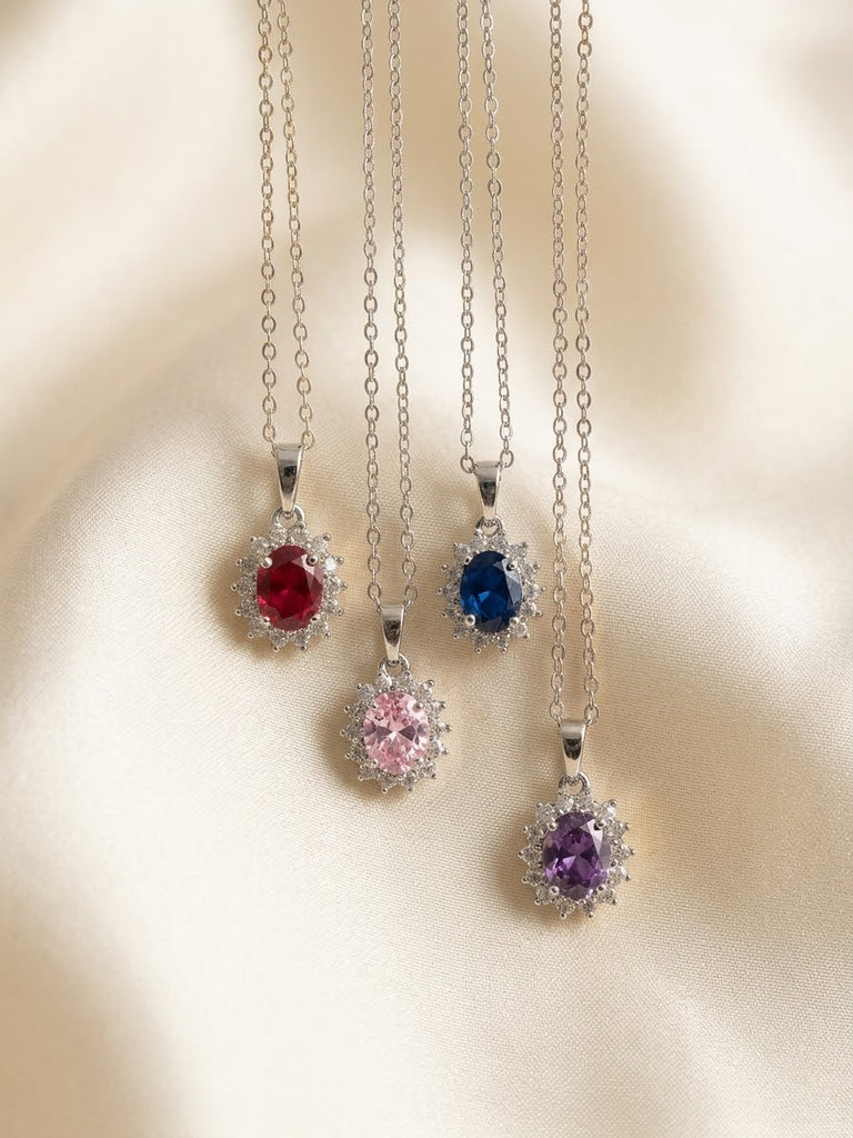 Collana Cherie bijoux Kate con corona e cristallo