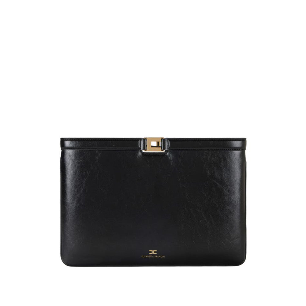 Borsa Elisabetta Franchi BS18A61E2 a mano busta effetto naplak