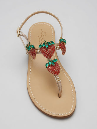 Sandali gioiello strawberry