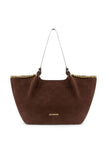 Borsa Love Moschino JC4220 shopper con perline gold in suede