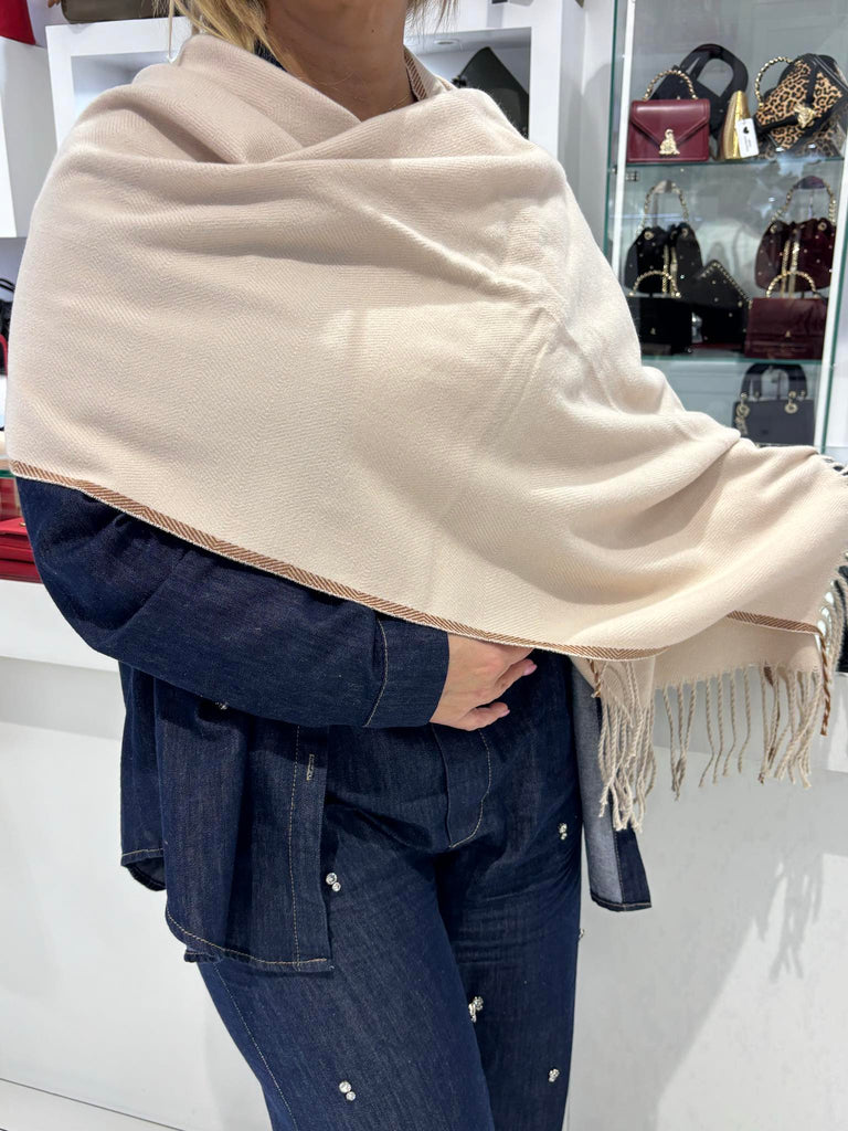 Sciarpa Alessia & Massimo con frange Art2674