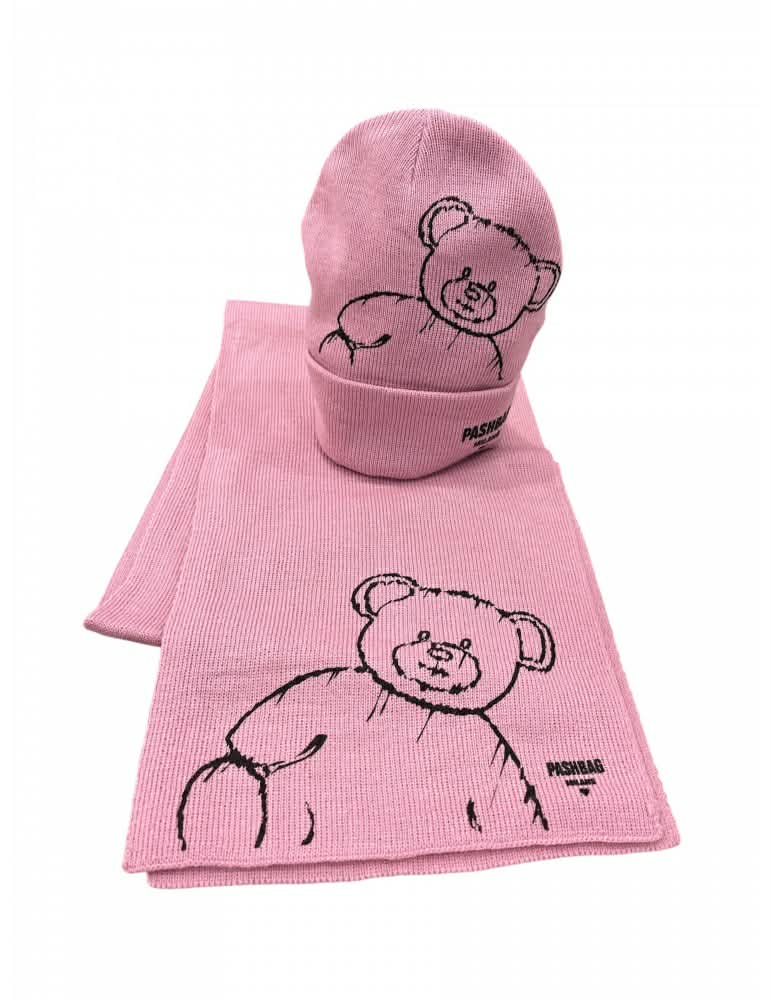 Sciarpa e Cappello coordinato Pash Bag Bambina/o Orsetto Teddy