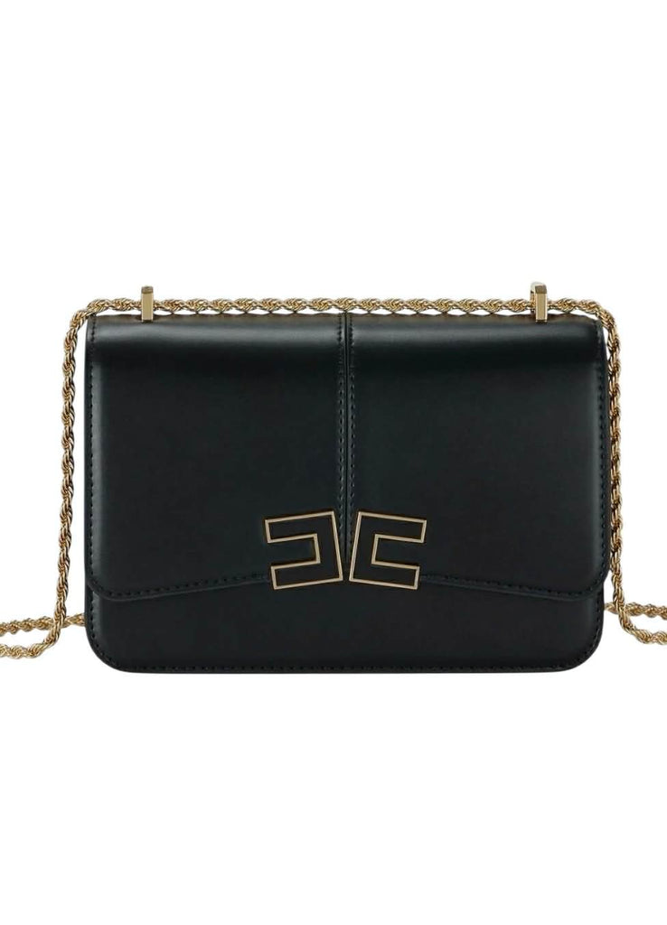Borsa Elisabetta Franchi  BS91A61E2 a tracolla con dettaglio logo