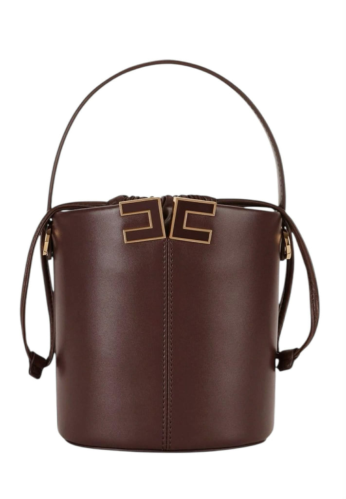 Borsa Elisabetta Franchi  BS92A61E2 a secchiello small con dettaglio logo