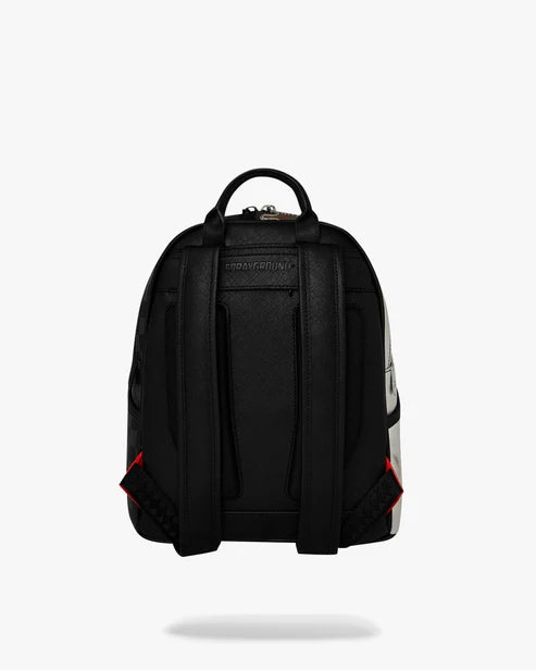 ZAINETTO SPRAYGROUND 8922 SILVER SIDE DRIP BLACK CHECK SAVAGE BACKPACK
